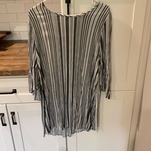 Black and white gauze boutique dress